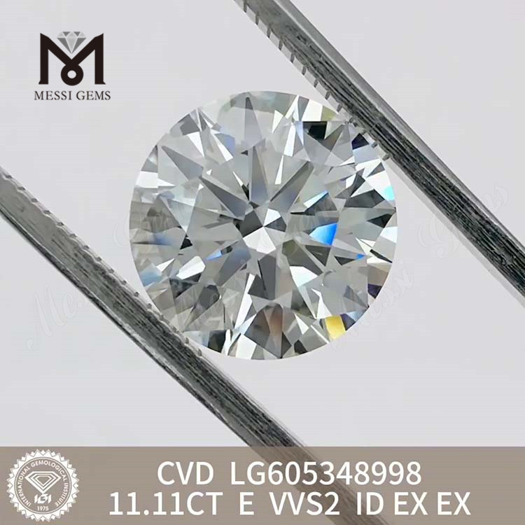 11.11CT E VVS2 ID costo del diamante artificiale Valori ecologici丨Messigems CVD LG605348998