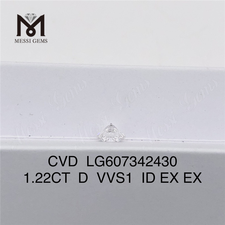 Diamante da laboratorio 1.22CT D VVS1 Collezione CVD da 1 carato丨Messigems LG607342430
