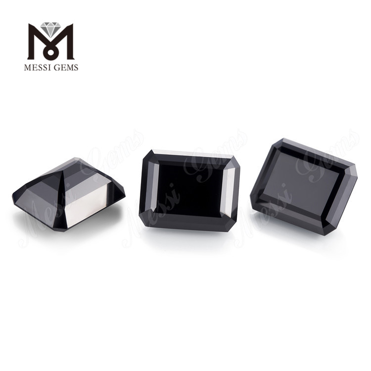 6 * 8mm OCT fornitore di pietre preziose all\'ingrosso di moissanite nera sintetica moissanite