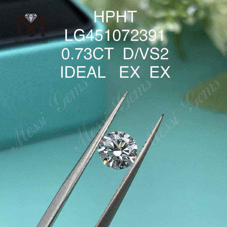 Diamanti da laboratorio da 0,73 carati D VS2 RD IDEAL Cut Grade HPHT