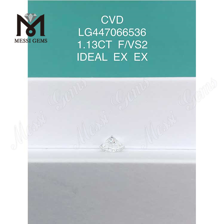 Diamanti da laboratorio CVD BRILLANTI ROTONDI 1.13ct VS2 F IDEL Cut