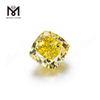 Diamanti Fancy Vivid Yellow taglio Cushion HPHT 2.02ct coltivati ​​in laboratorio