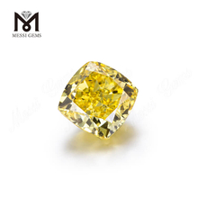 Diamanti coltivati ​​in laboratorio HPHT da 2..02ct con taglio a cuscino giallo brillante fantasia