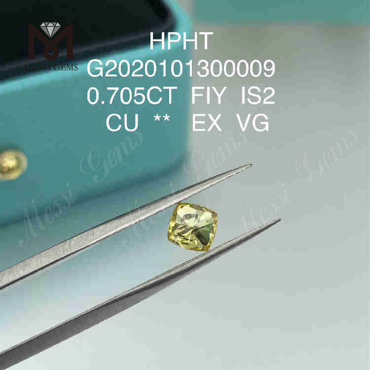 Diamanti creati dall\'uomo FIY da 0,705 ct Taglio cuscino SI2