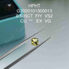 Diamante da laboratorio taglio cuscino FIY EX da 0,605 ct VS2 VG