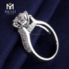1,5 carati DEF cvd anelli di diamanti sintetici 14k 18k anello di fidanzamento in oro bianco con diamanti da sposa