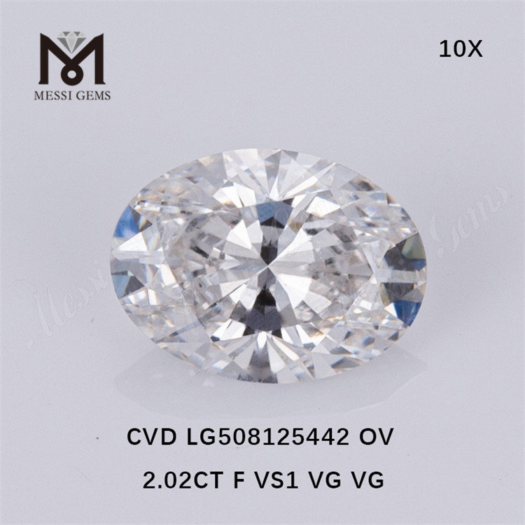 2.02CT F VS diamanti sintetici CVD diamante da laboratorio prezzo all'ingrosso