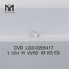 1.12ct H lab diamond vvs sciolti diamanti artificiali in vendita