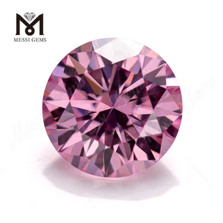 Certificato GRA Alta qualità 1Carat Prezzo all'ingrosso Moisonite rosa Pietra preziosa di forma rotonda per gioielli