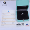 Anello in oro bianco 18 carati con diamante da laboratorio D VVS2 da 0,56 carati Anello da matrimonio in platino con diamante artificiale