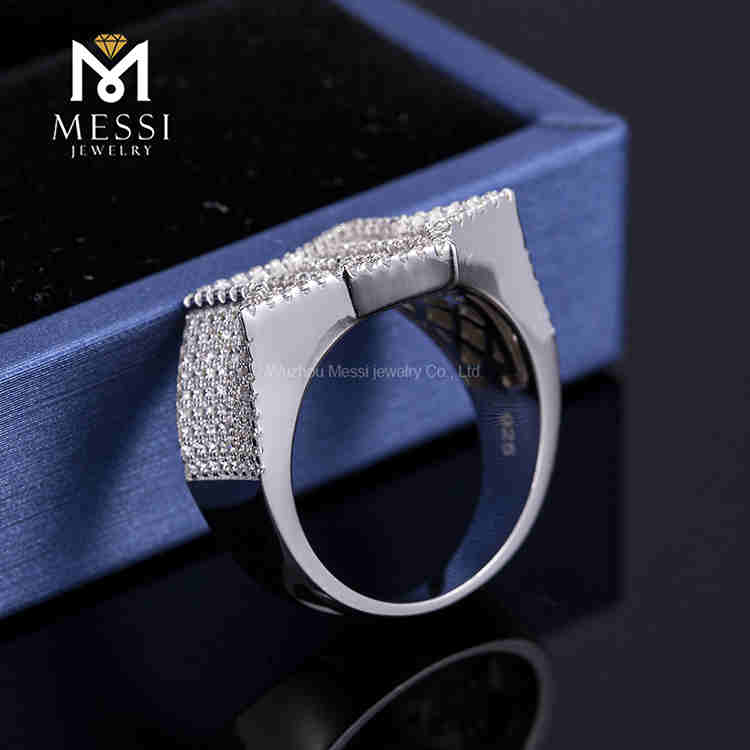 anello hip hop moissanite mens rapper squilla prezzo all'ingrosso