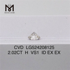 2,02 ct H VS1 Taglio brillante rotondo certificato IGI costo dei diamanti artificiali