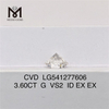 3.6CT G vs2 diamante da laboratorio sciolto RD Diamanti taglio cvd prezzo all\'ingrosso