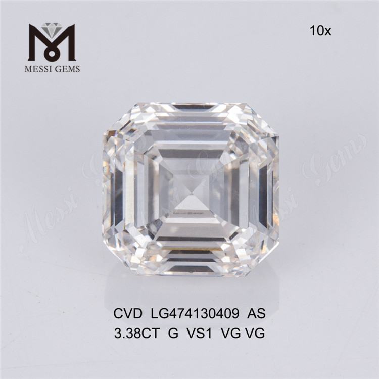 Prezzo all'ingrosso del diamante cvd del diamante sintetico a buon mercato da 3,38 ct AS 3 ct