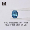 Diamante coltivato in laboratorio IGI VS2 EX taglio ovale da 1,41 ct
