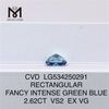 2.62CT VS RETTANGOLARE diamanti artificiali Diamanti blu CVD prezzo di fabbrica LG534250291