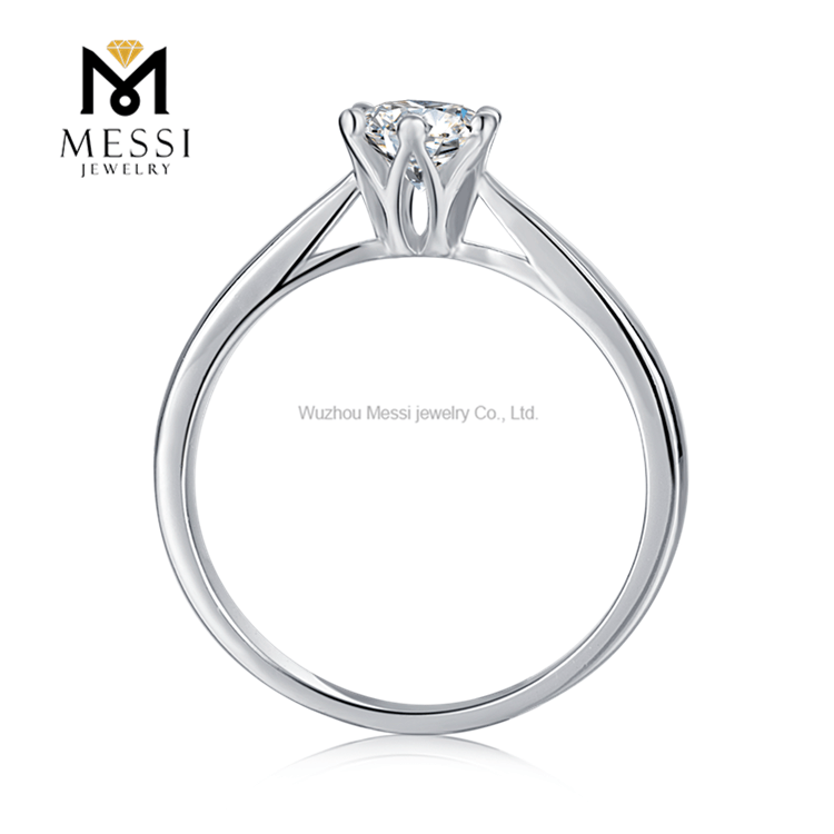 Anello eternità moissanite in argento 925 coppia di alta qualità a prezzo intero