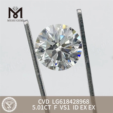 Diamanti creati in laboratorio da 5.01CT F VS1 ID in vendita丨Messigems CVD LG618428968