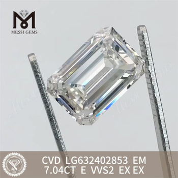 7.04CT EM E VVS2 nuovo diamante CVD LG632402853丨Messigems 