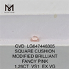 CUSCINO FANCY PINK VS1 diamanti fabbricati CVD LG647446305 da 1,26CT 