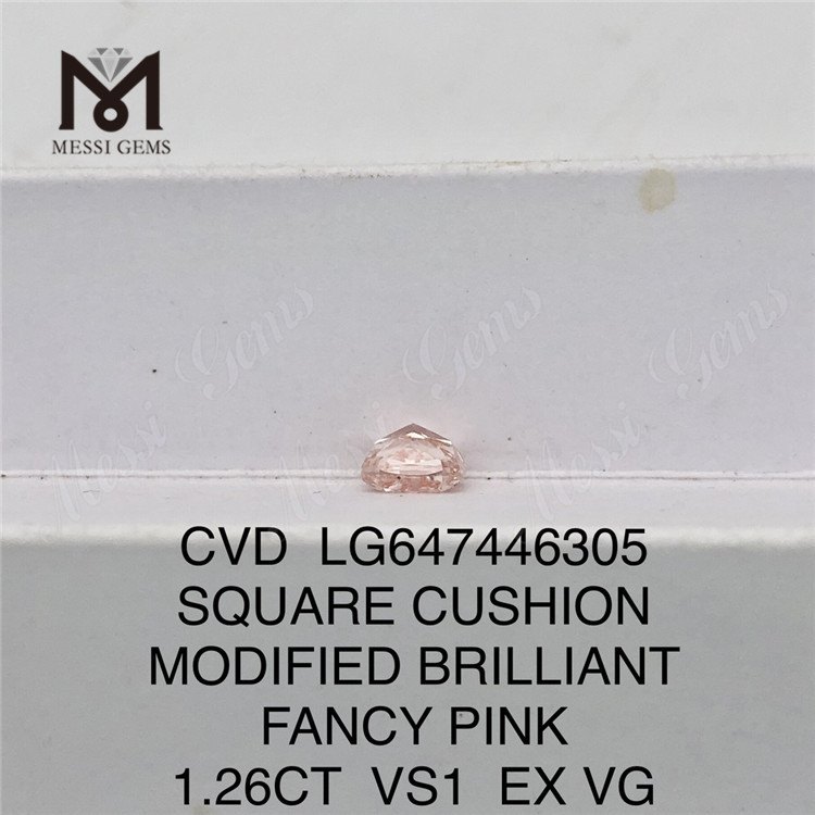 CUSCINO FANCY PINK VS1 diamanti fabbricati CVD LG647446305 da 1,26CT 