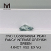 Diamanti Fancy Green Lab Grown da 4 ct PERA FANCY INTENSO VERDE GRIGIASTRO VS2 EX VG CVD LG586346994