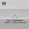 7.00CT E VS2 ID CVD IGI certificato per diamante LG626484497丨Messigems