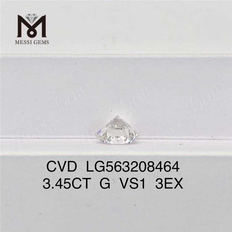 3.45CT G VS1 3EX Libera la tua creatività con i diamanti coltivati ​​in laboratorio CVD LG563208464 丨Messigems