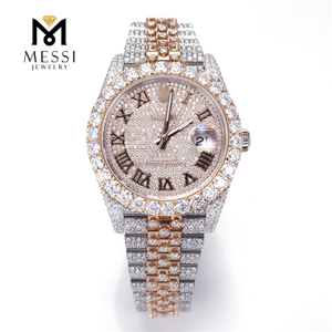 Tester per orologi Hip Hop con diamanti Moissanite certificato VVS Moissanite ghiacciato personalizzato