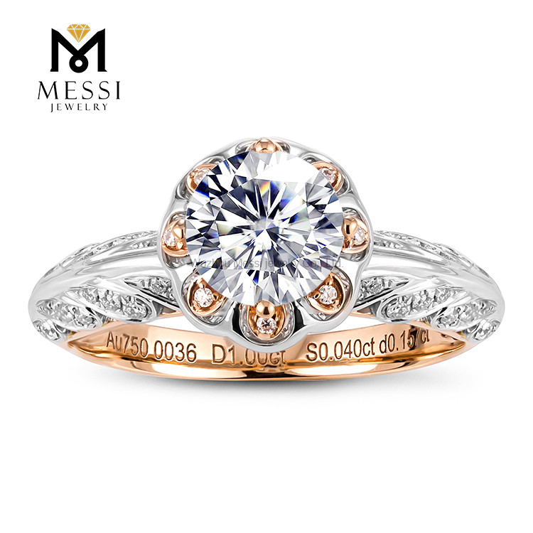 Anello di diamanti da sposa con aureola per gioielli da festa di moda donna di nuovo design