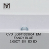 Prezzo del diamante Cvd SI1 EM FANCY BLUE da 2,00 CT per carato LG611353654 