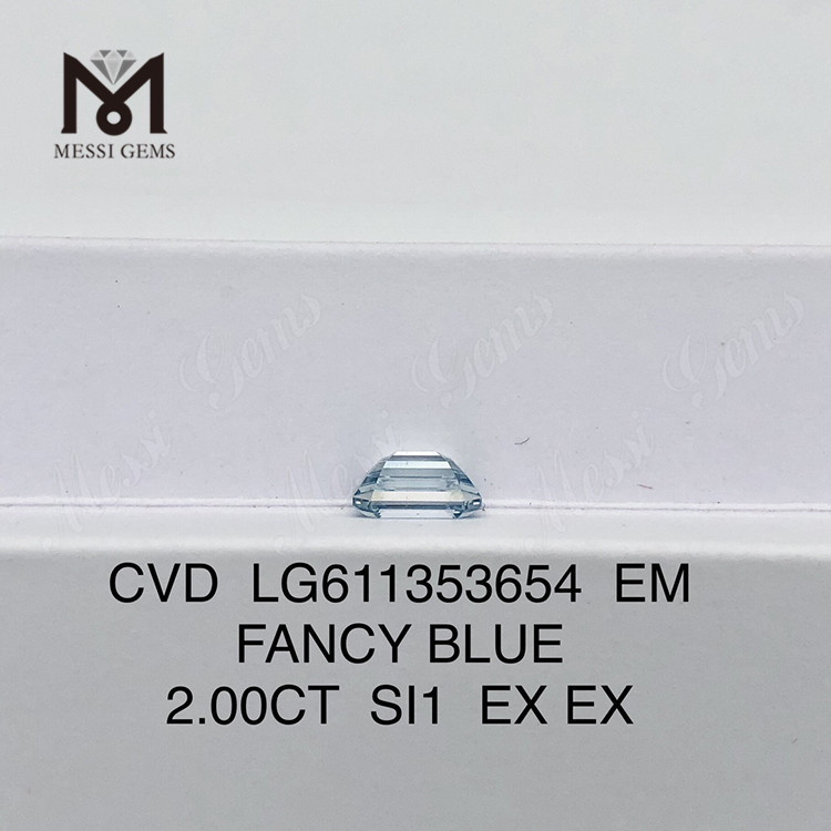 Prezzo del diamante Cvd SI1 EM FANCY BLUE da 2,00 CT per carato LG611353654 