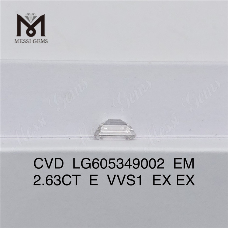 2.63CT E VVS1 EM Certificato IGI per diamante CVD per Designers丨Messigems LG605349002