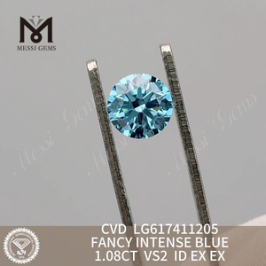 1.08CT VS2 FANCY INTENSE BLUE diamanti colorati creati in laboratorio丨Messigems CVD LG617411205