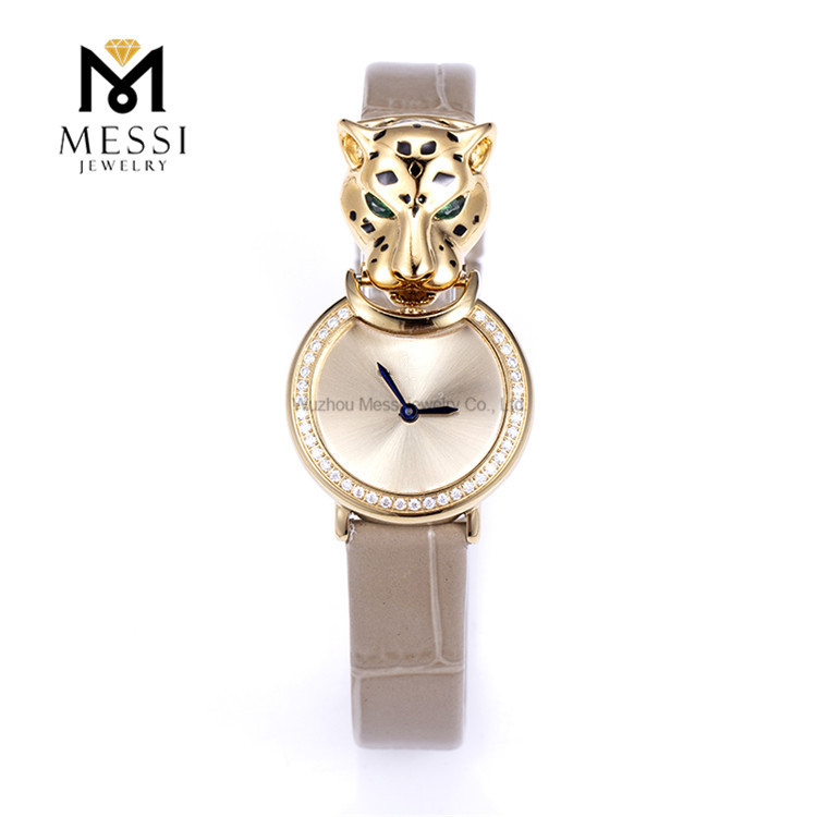 Caratteristici orologi Leopard Moissanite da donna