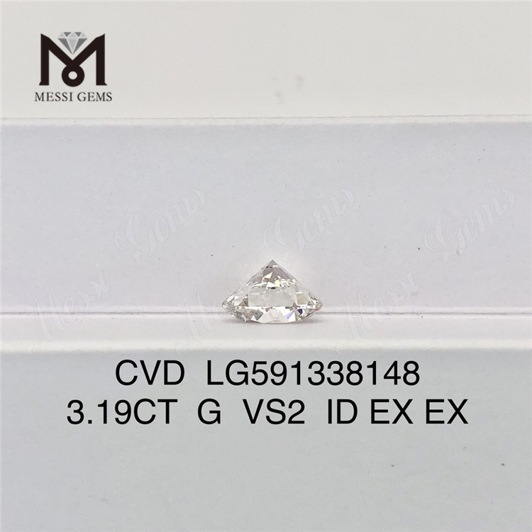 3.19CT G VS2 ID EX EX Realizza il tuo capolavoro con diamanti realizzati in laboratorio CVD LG591338148丨Messigems