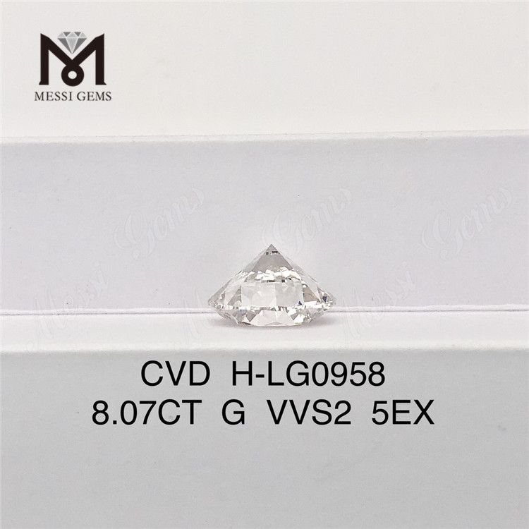 8.06CT G VVS2 ID EX EX Diamanti CVD sfusi: qualità di cui ti puoi fidare LG602336105丨Messigems