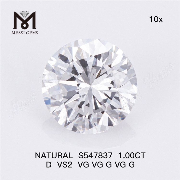 1.00CT D VS2 VG VG G VG G Splendidi diamanti naturali da 1 carato svelano il lusso S547837 丨Messigems