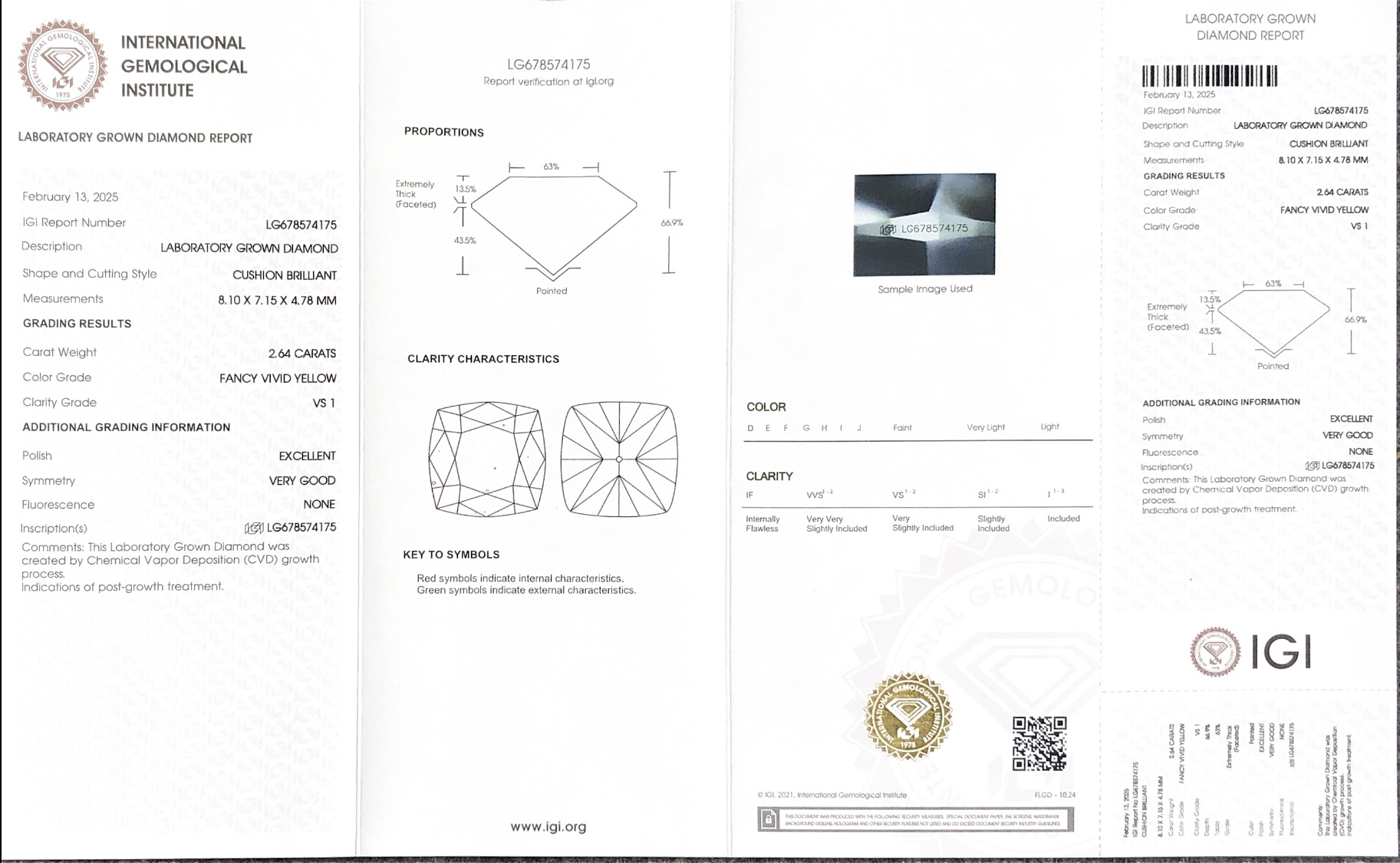 2,64ct IGI Lab Made Diamond