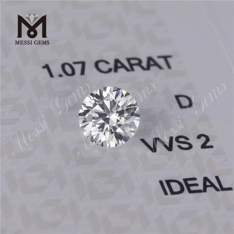IDEAL Synthetic 1.07ct VVS per carato prezzo grande laboratorio grwon D hpht cvd diamante