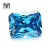 Zirconia cubica acquamarina 10x14 mm tagliata a macchina ottagonale in pietra preziosa sciolta