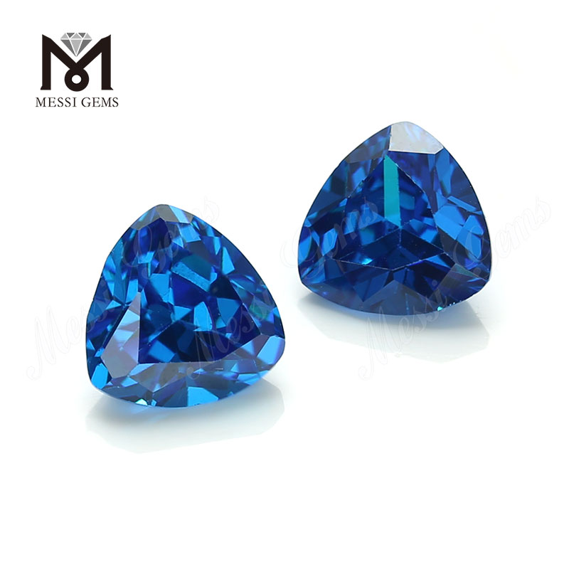 Trilioni di alta qualità Forma 8 * 8mm Topazio blu CZ Cubic Zirconia Stone Prezzo