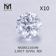 1.05ct D Round VS1 EX Cut Grade NGIC diamanti creati in laboratorio