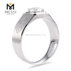 Anello da uomo fashion moissanite in oro bianco 1 carato