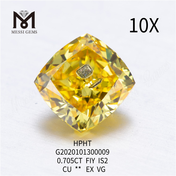 Diamanti creati dall'uomo FIY da 0,705 ct Taglio cuscino SI2