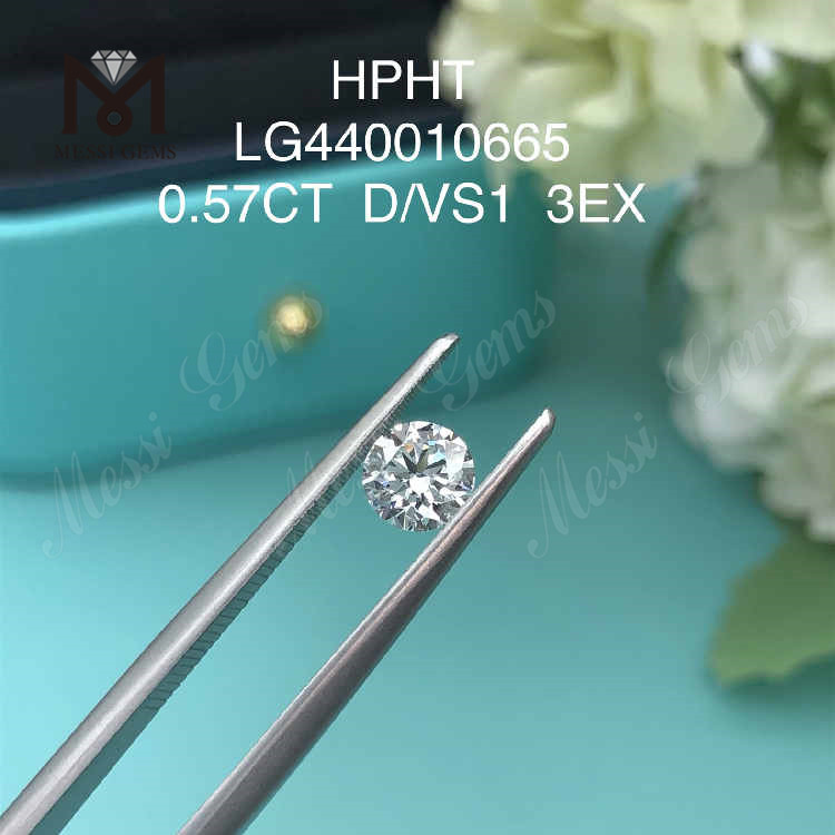 0.57CT diamante rotondo coltivato in laboratorio 3EX diamanti sintetici sciolti in vendita