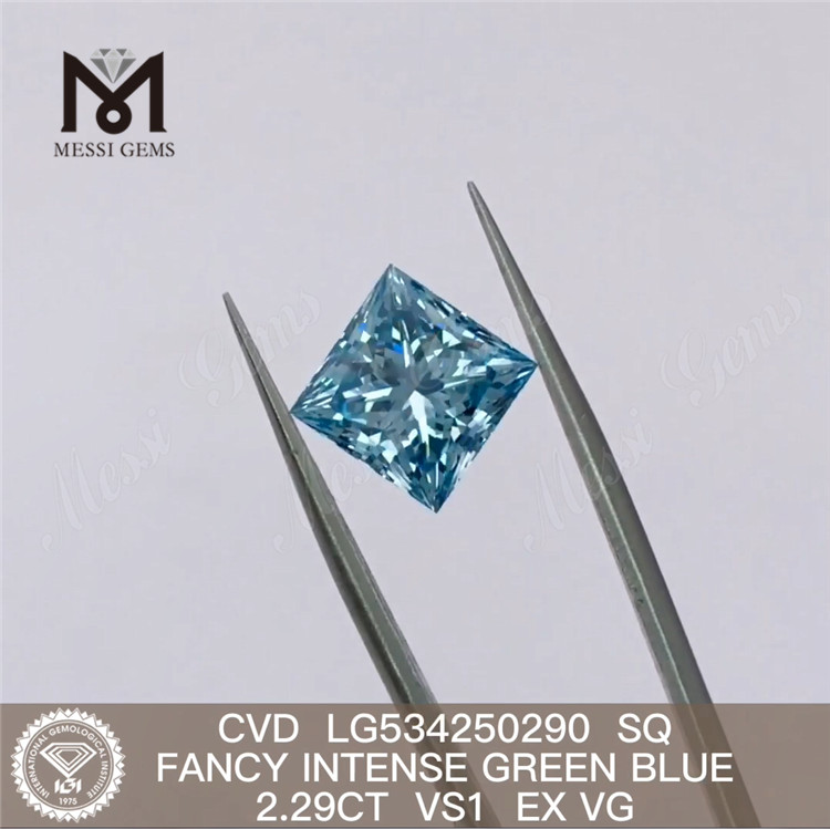 2.29CT VS1 SQ lab Diamonds Green Blue CVD lab Diamanti in vendita LG534250290 
