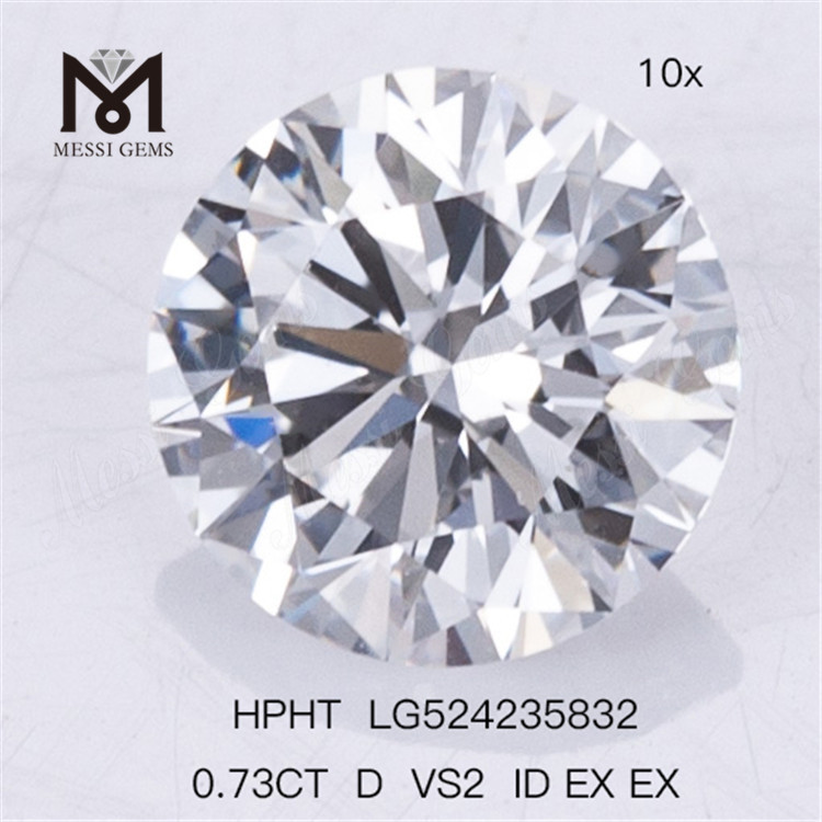 0.73CT D VS2 ID EX EX HPHT Diamante artificiale Prezzo di fabbrica