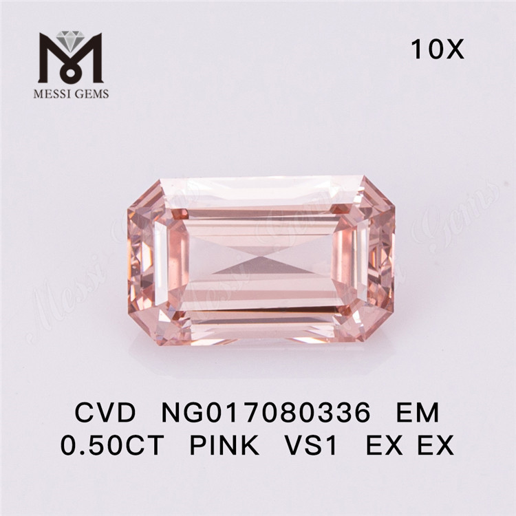 NG017080336 EM 0.50CT PINK VS1 EX EX Diamante da laboratorio CVD