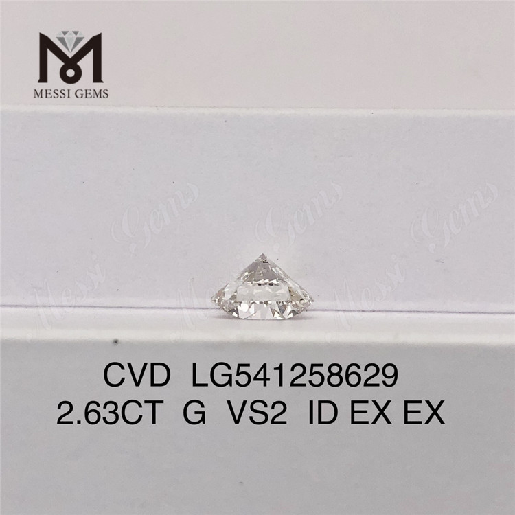 2.63CT G VS2 rotondo vs diamante da laboratorio sciolto Diamante da laboratorio sciolto da 2 ct IGI
